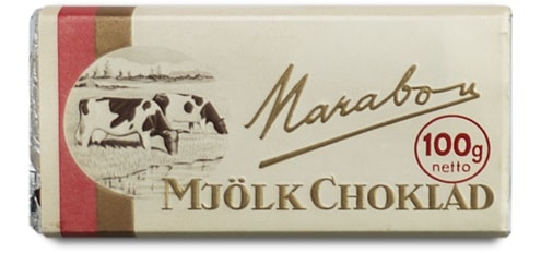 Marabou mjölkchoklad från 1940-talet.
