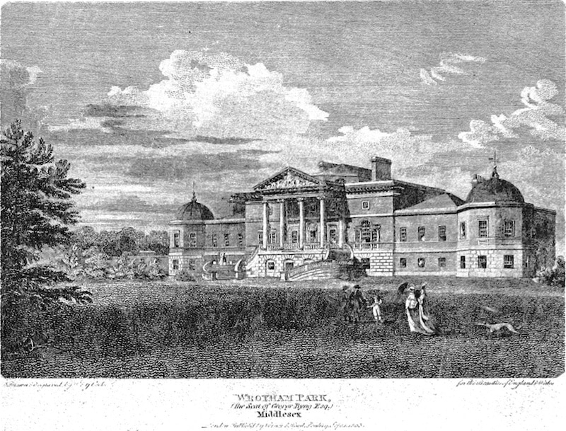 Wrotham Park på 1820-talet.