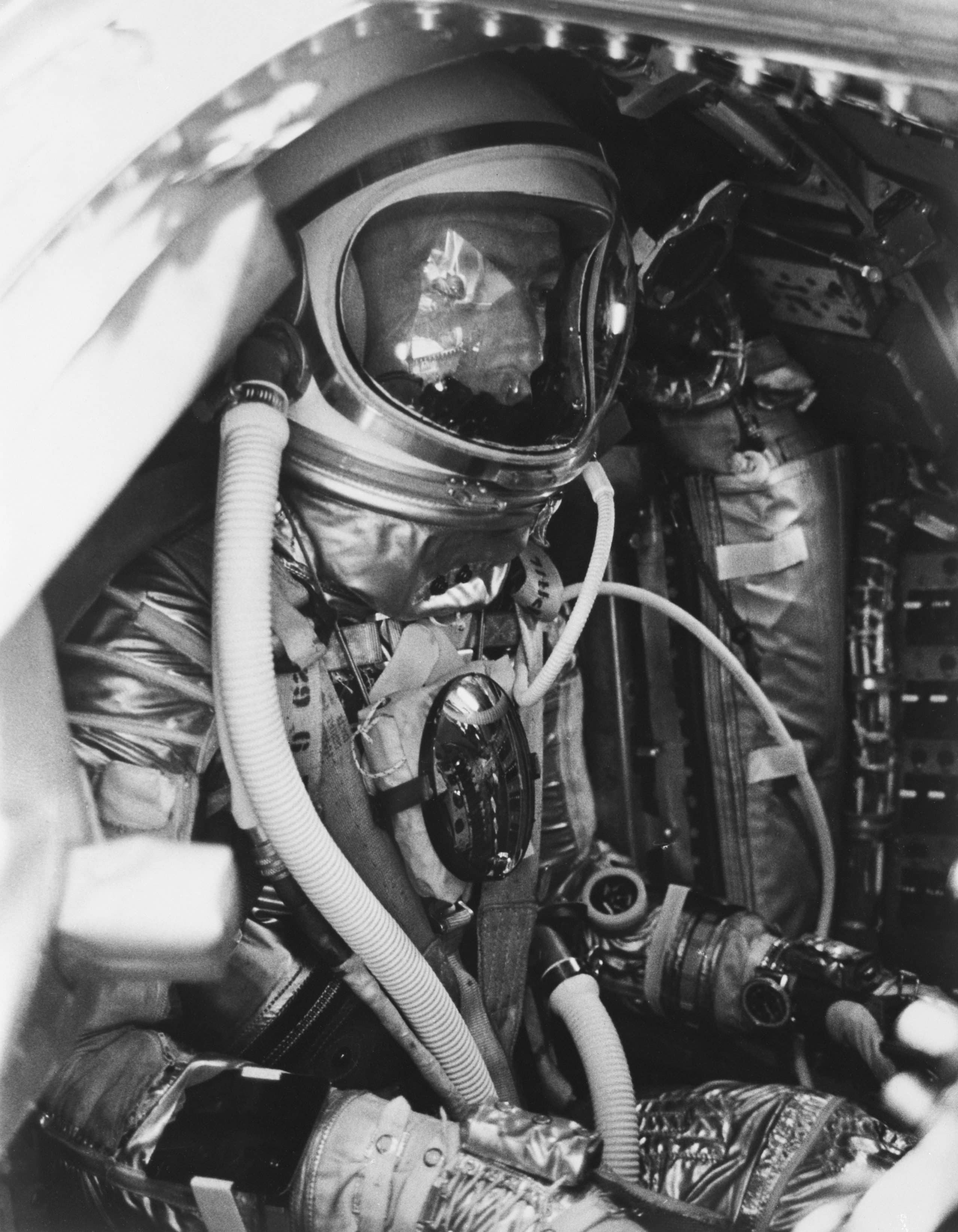 Scott Carpenter med Breitlings Cosmonaute år 1962.