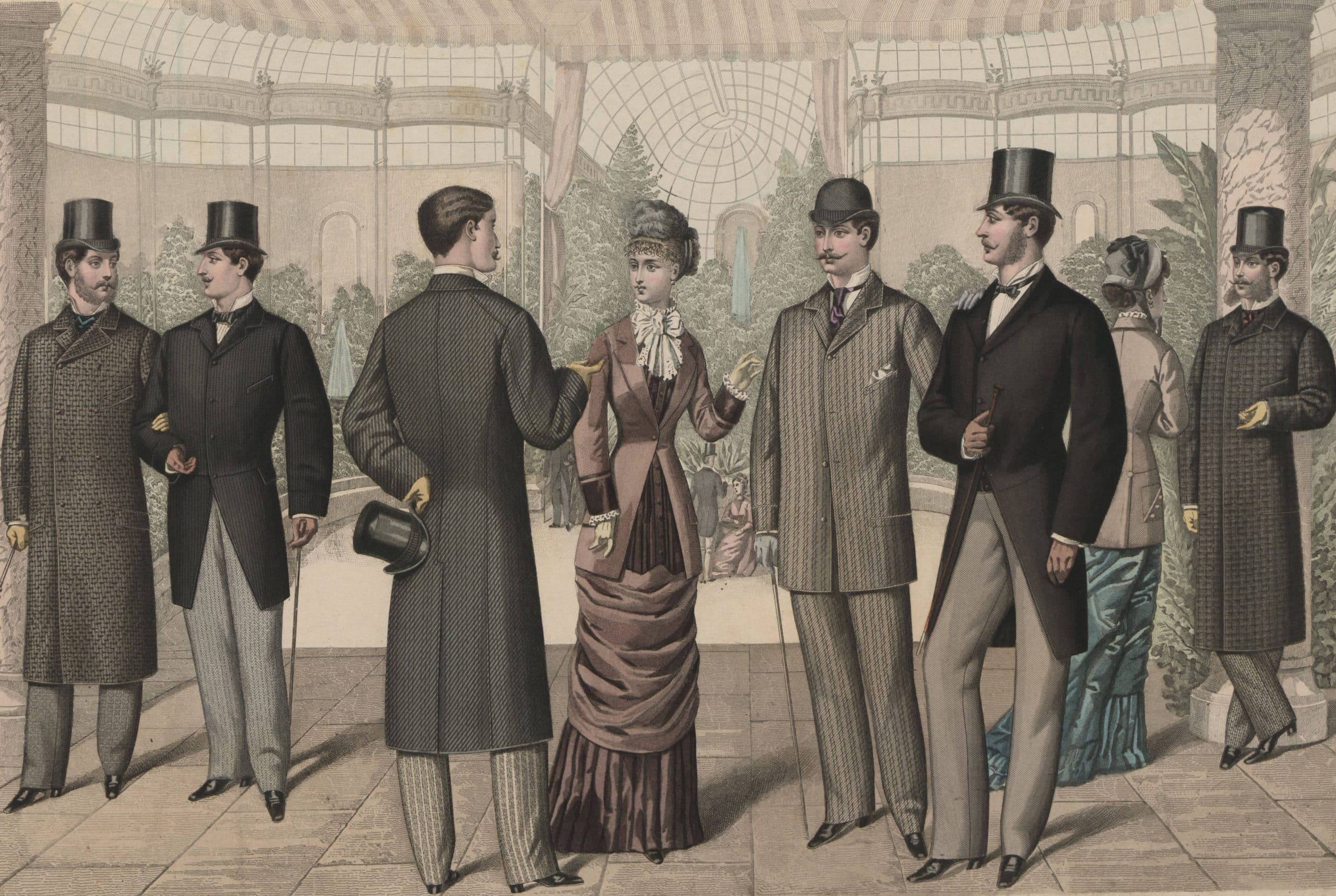 Formell klädsel på 1850-talet - klassiskt herrmode och etikett 